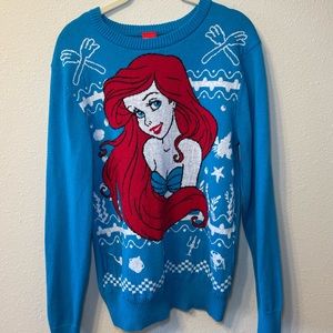 Disney Little Mermaid sweater SZ S